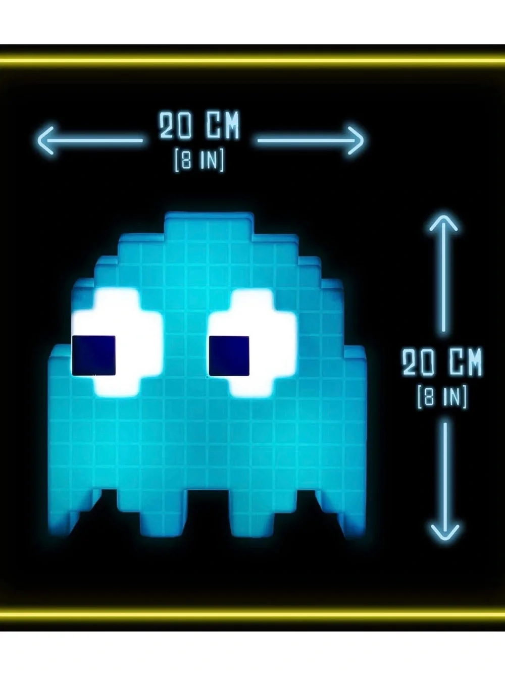 Blue Pixel Ghost LED Lamp - Gaming Decor